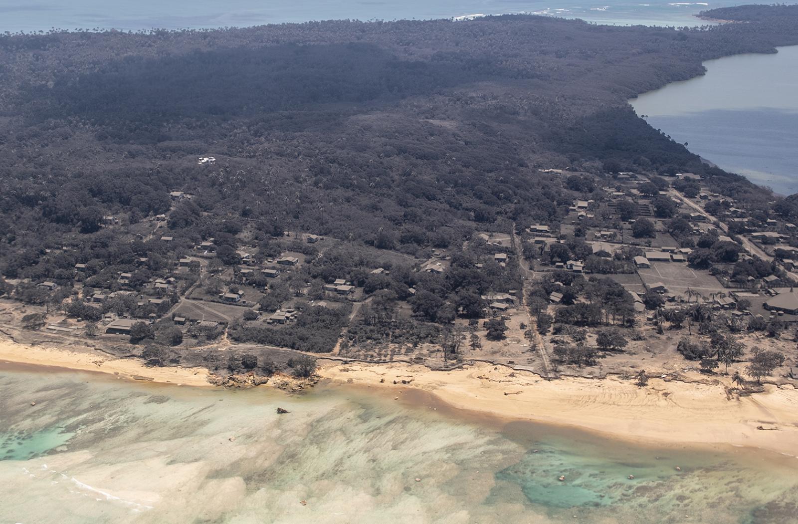 Aerial view of Tonga