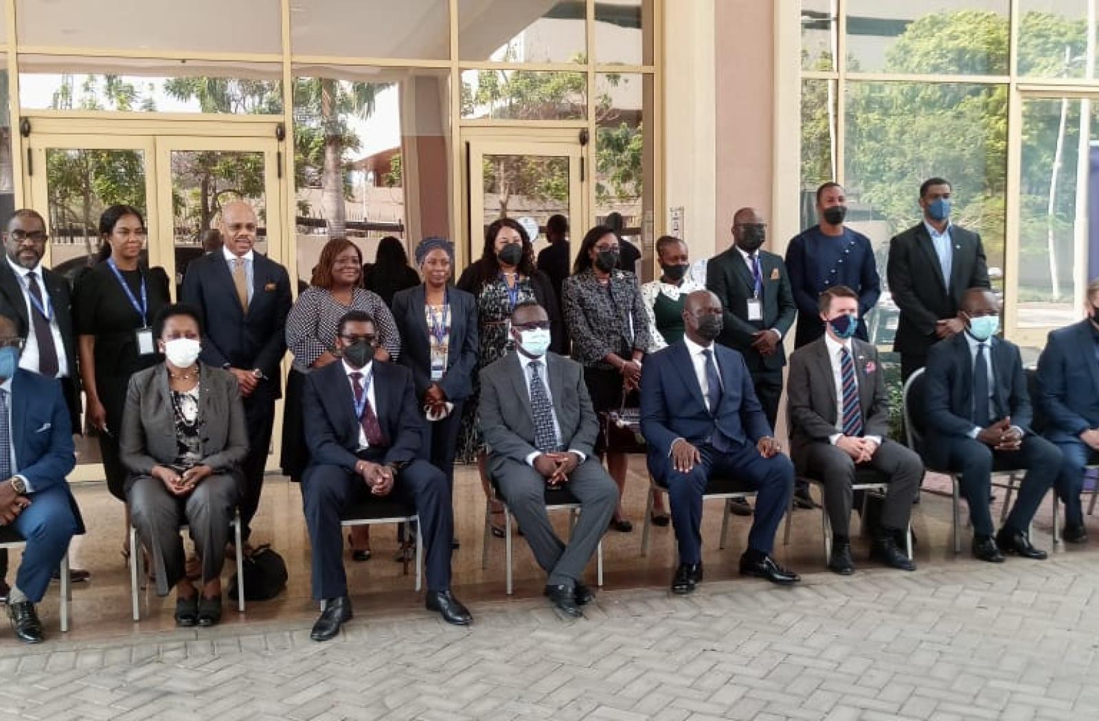 Group photo of experts attending the cybercrime conference in Ghana