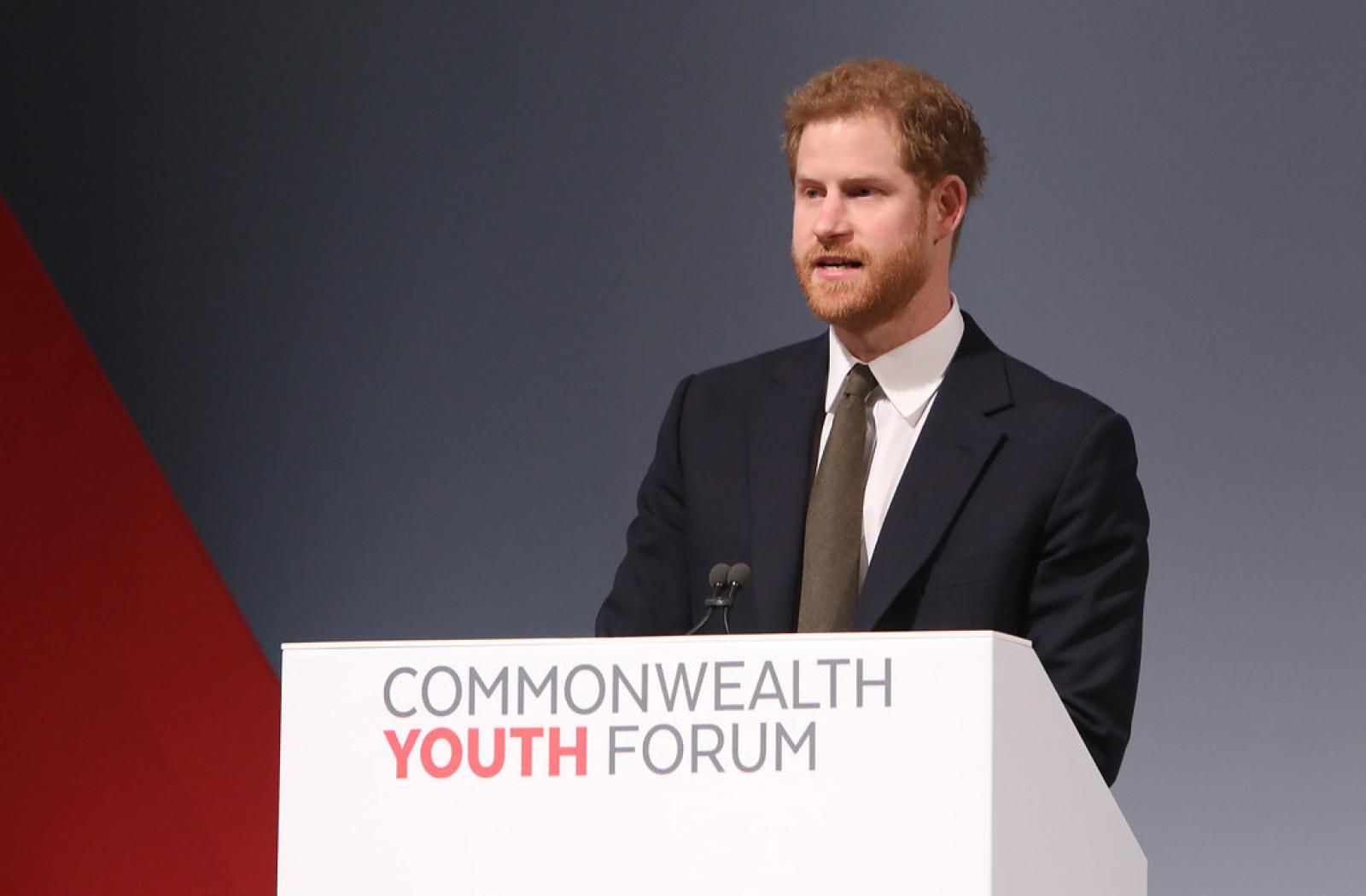 Prince Harry at the Youth Forum