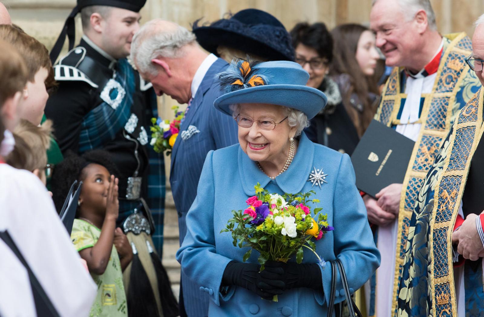 Her Majesty The Queen at Westminster Abbey
