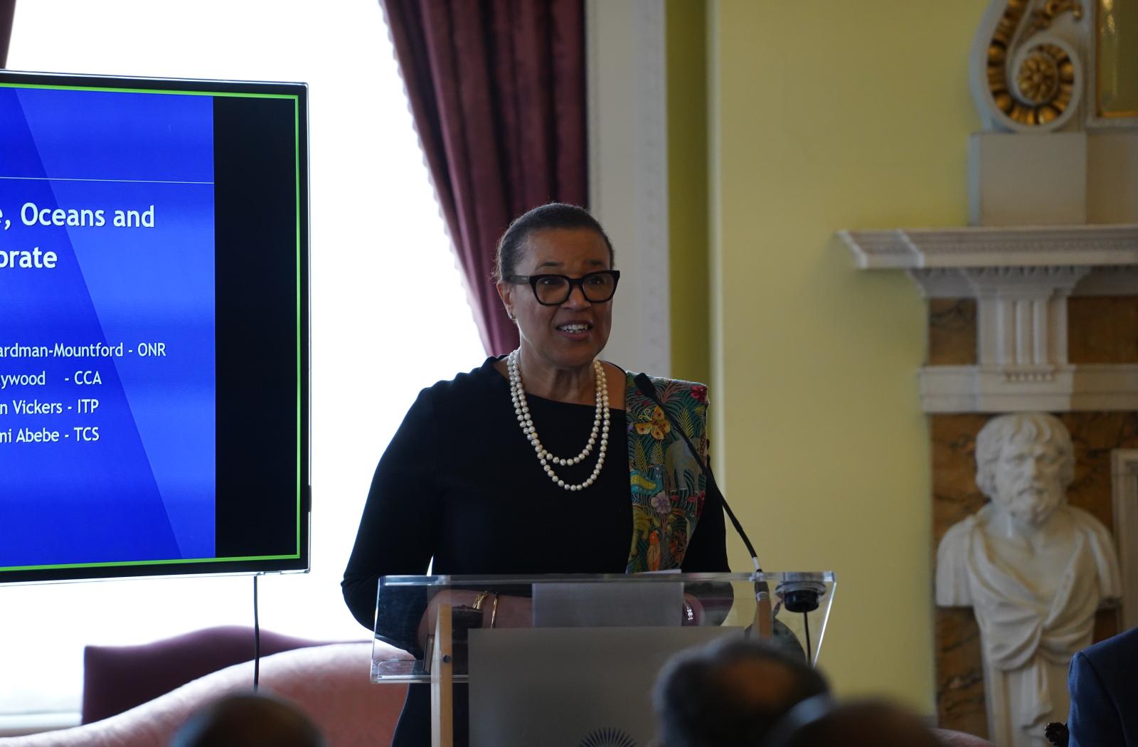 Commonwealth Secretary-General speaking at the High Commissions event in Marlborough House