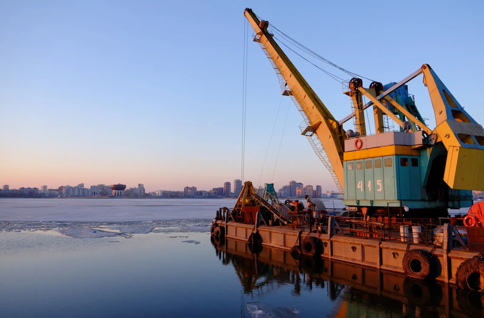 Crane at the harbour