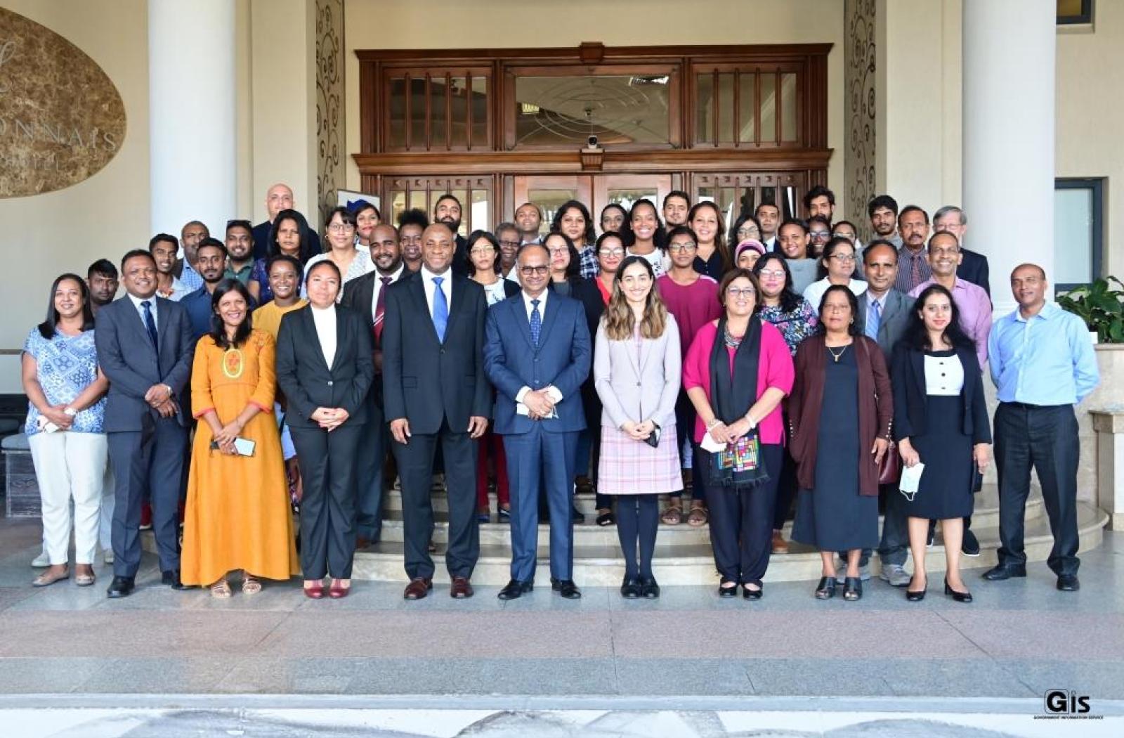 Full group of participants at the human rights workshop in Mauritius