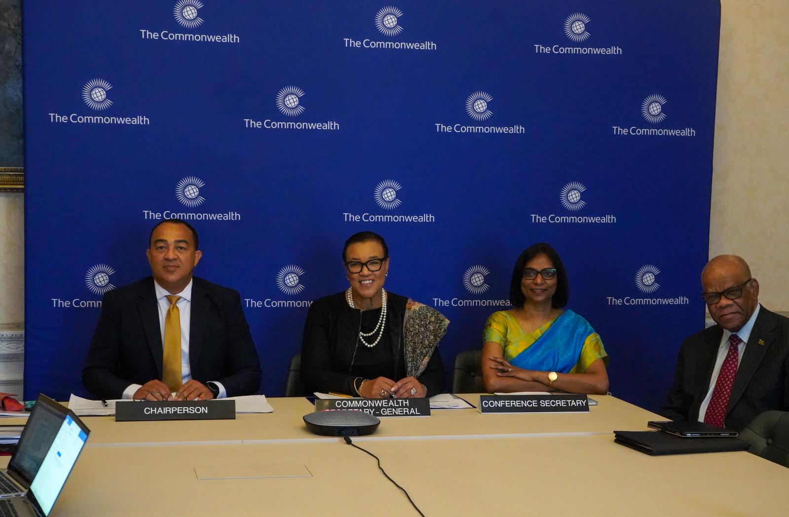 Jamaica’s Minister of Health and Wellness, Hon. Dr Christopher Tufton and Commonwealth-Secretary General, the Rt Hon Patricia Scotland, attended CHMM