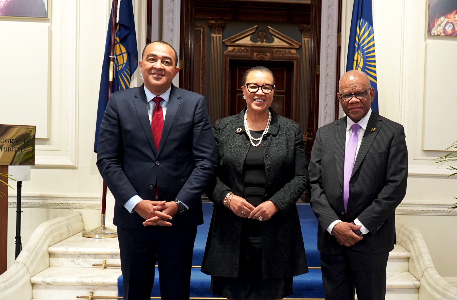 Dr Chris Tufton and Commonwealth Secretary-General Rt Hn Patricia Scotland QC