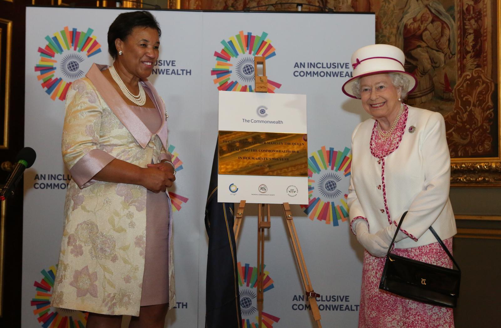 Commonwealth Secretary-General, Patricia Scotland, with Her Majesty the Queen