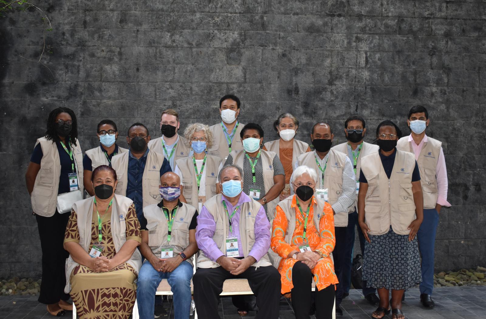 Group photos of the Commonwealth Observer Group in Papua New Guinea