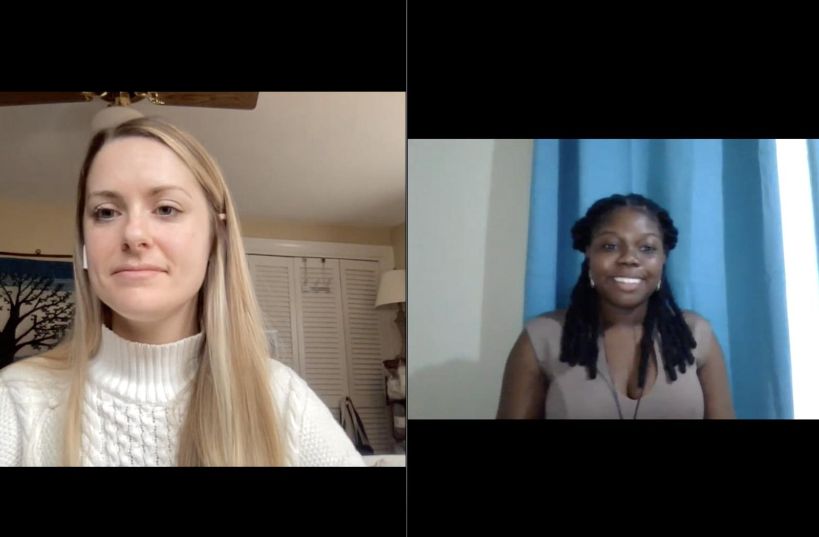 Paulina Gerstner speaking at the Breaking the Blue Bias event