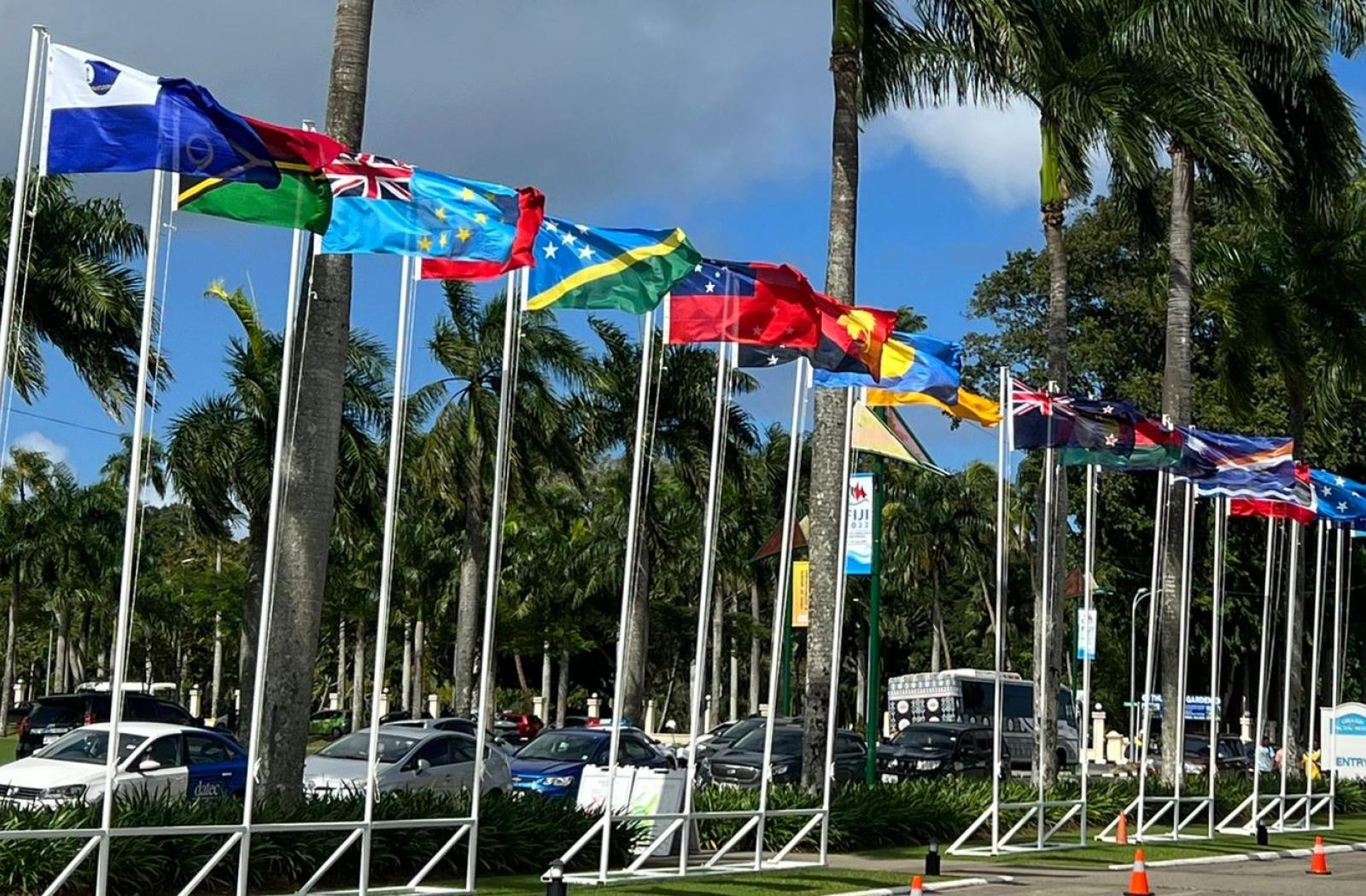 Flags of the member countries of the Pacific Island Forum