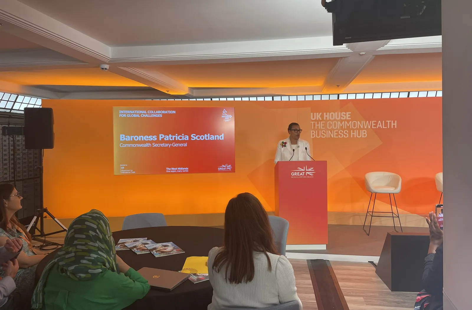 Commonwealth Secretary-General The Rt Hon Patricia Scotland QC, speaking at the ACU event