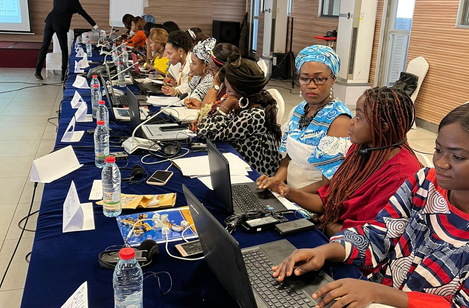 Cameroonian women entrepreneurs at the workshop