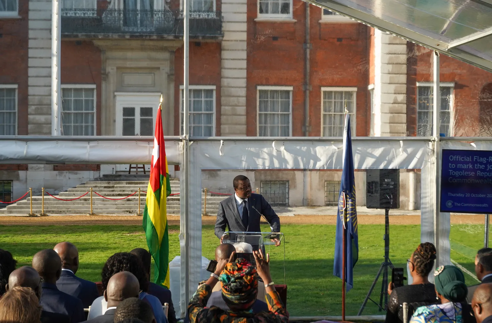 President of Togo speaking