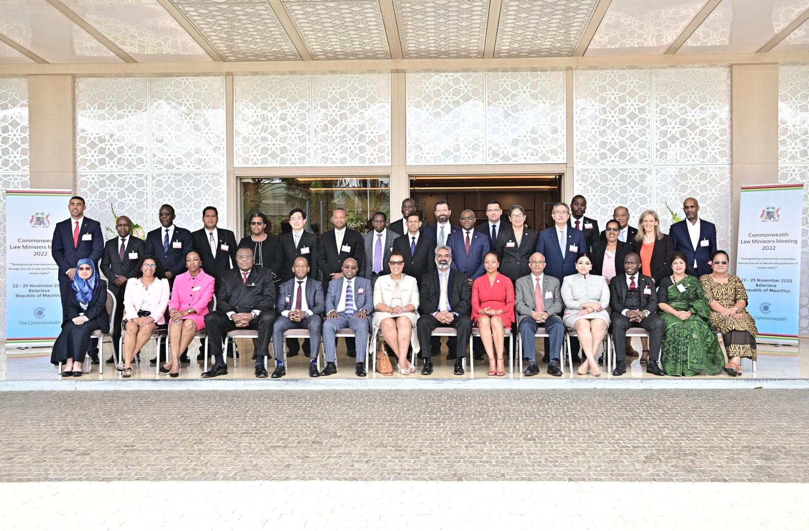 Group photo at the Commonwealth Law Ministers Meeting 2022