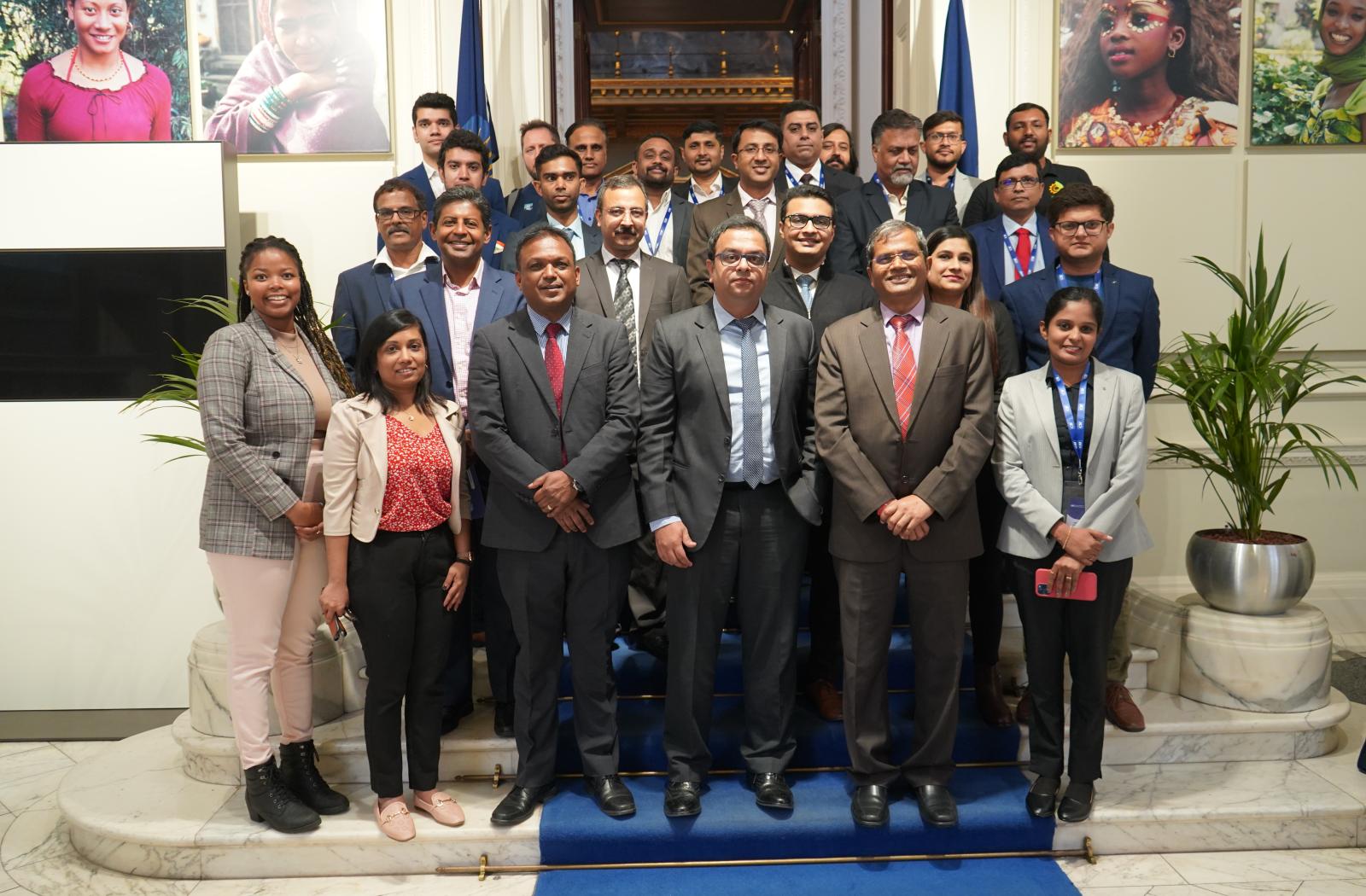 The delegation of 25 start-up entrepreneurs from India at Marlborough House in London