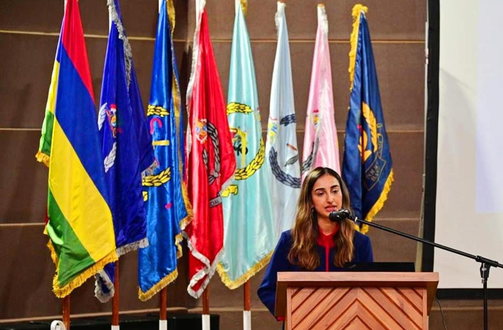 Shavana Haythornthwaite, Head of the Commonwealth Secretariat’s Human Rights Unit, speaking at a five-day training in Mauritius.
