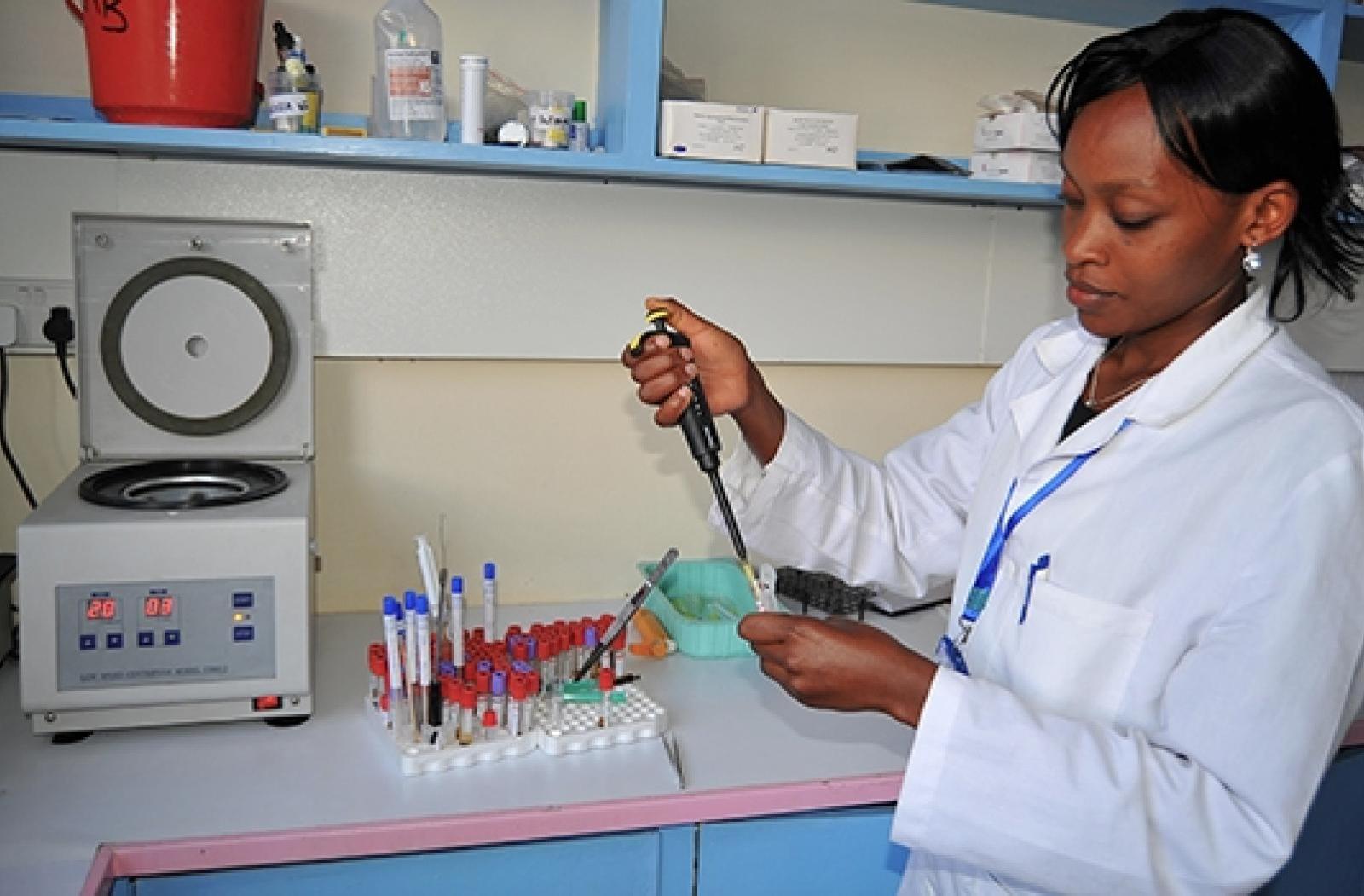 nurse in laboratory 