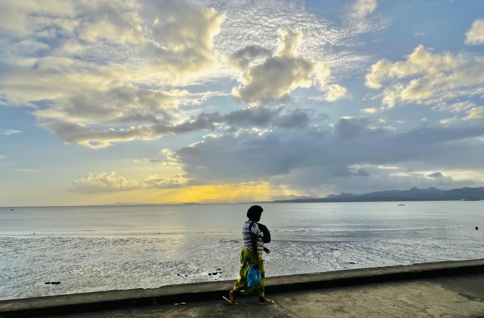 Suva seawall in Fiji