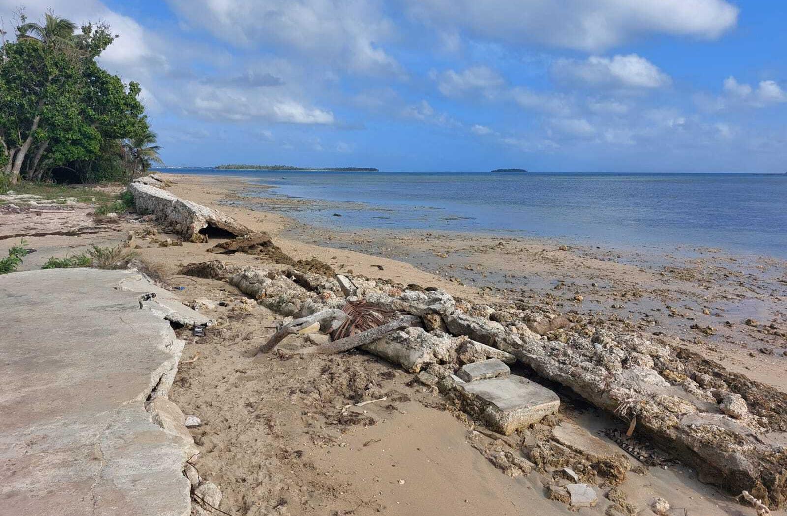A shoreline in Tonga