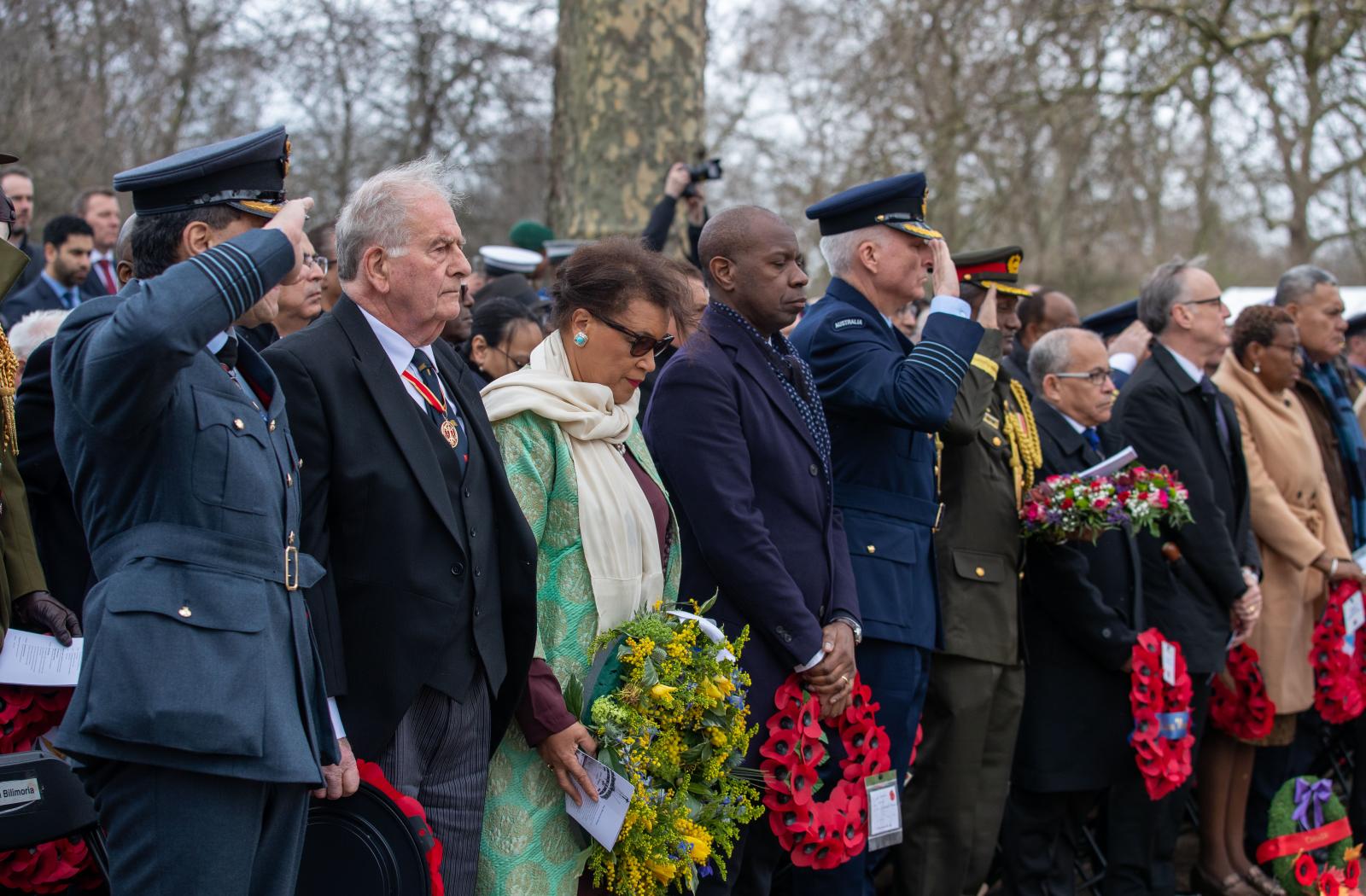 wreath laying commonwealth day 2023