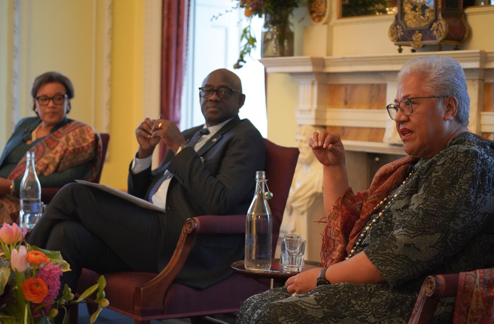 Prime Minister of Samoa, the Hon Fiame Naomi Mata’afa, speaking at the Marlborough House Dialogues 