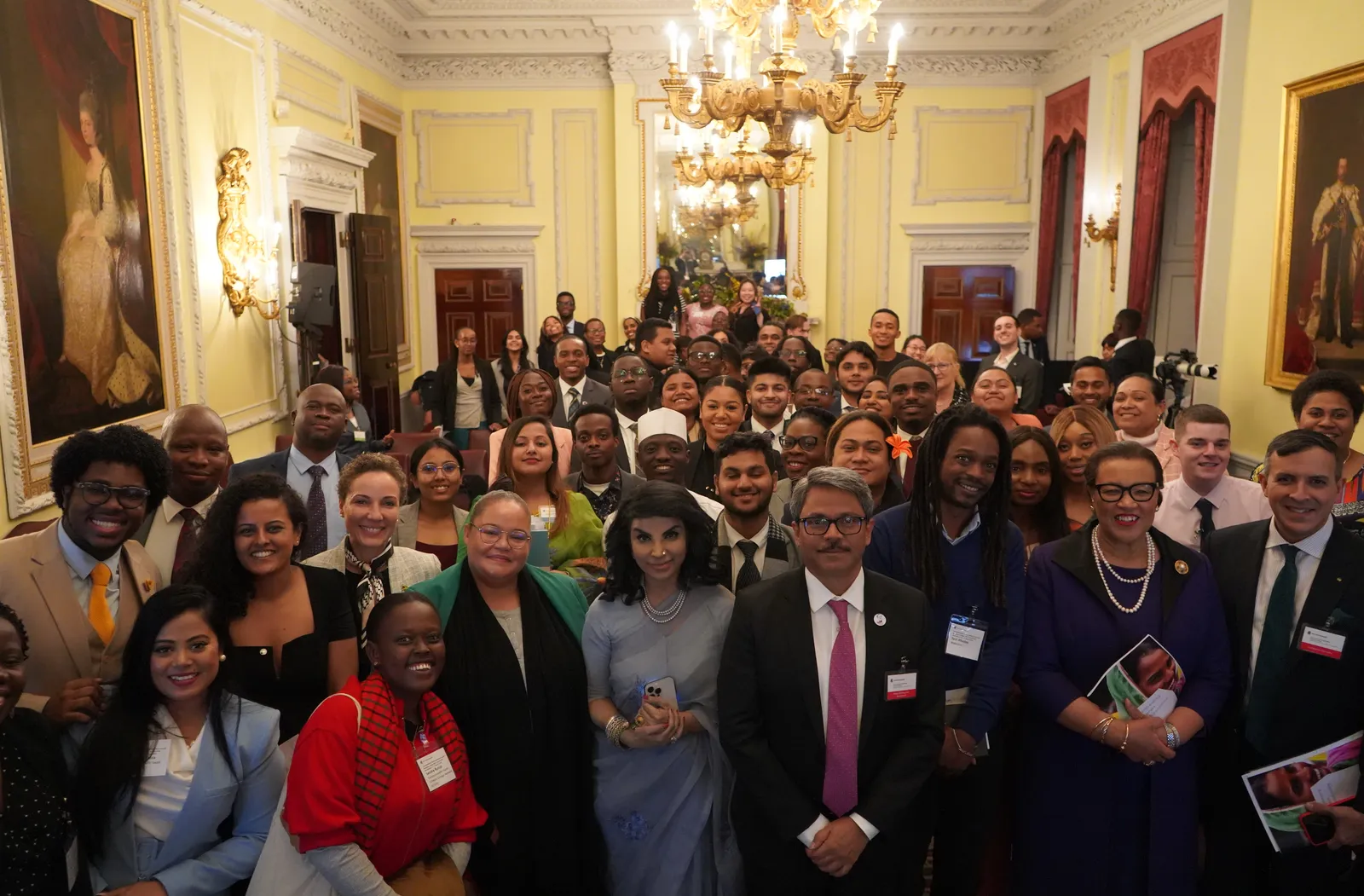 Group photo of attendees at the Commonwealth Youth event on Democracy Today in the Commonwealth: Enhancing Youth Political Participation in Governance