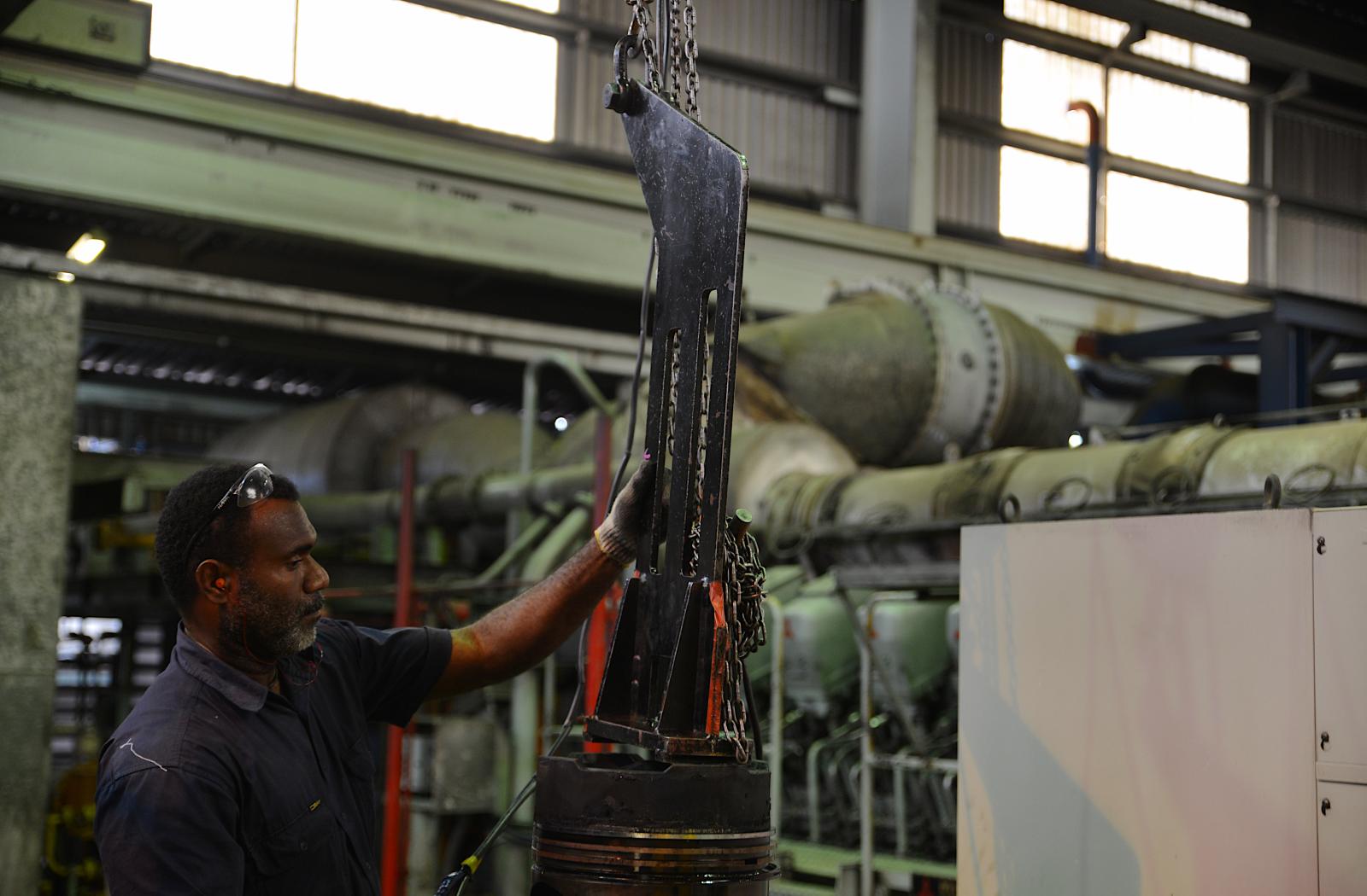An engineer from the Solomon Islands