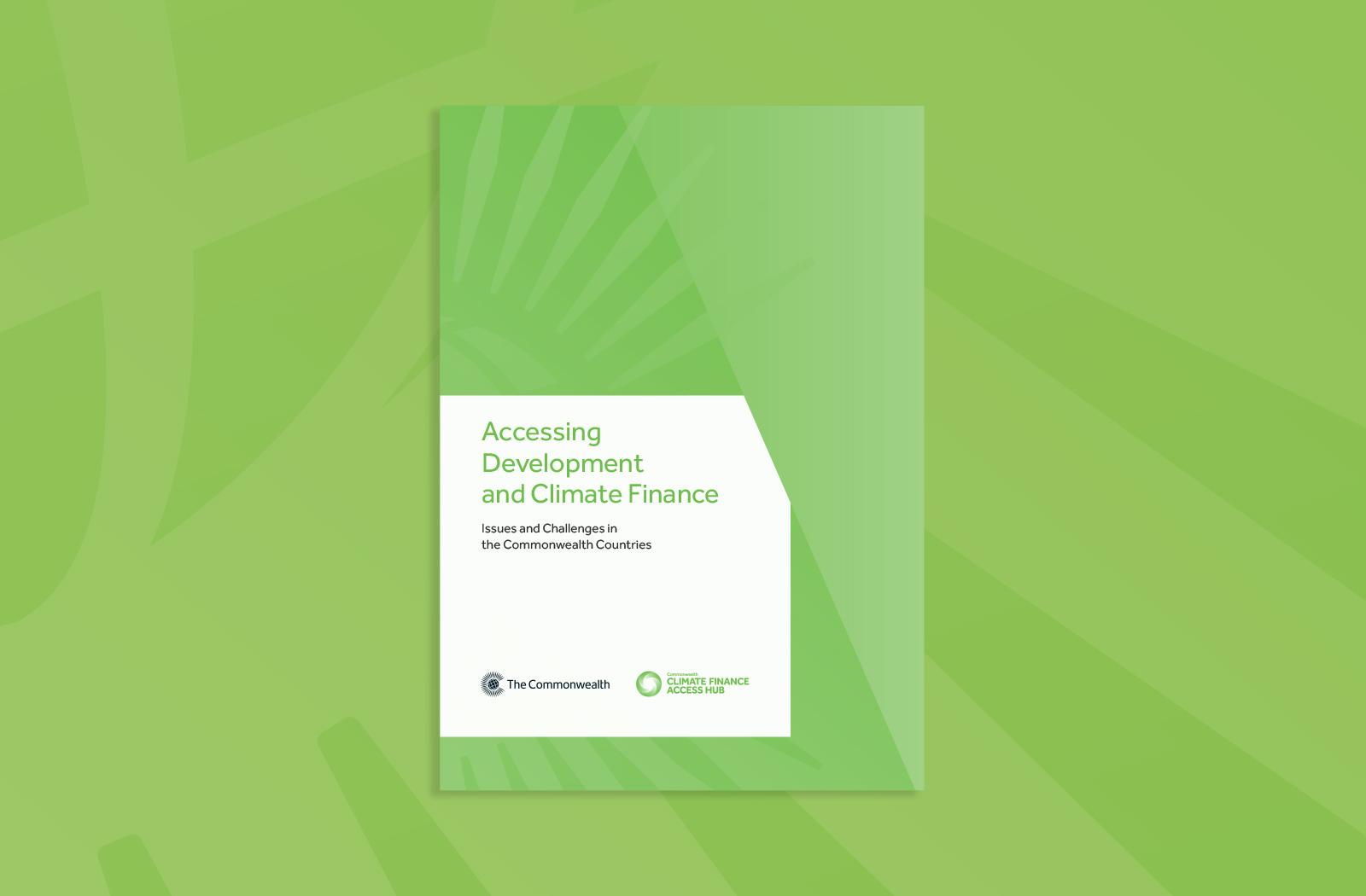 Cover image of the Accessing Development and Climate Finance report