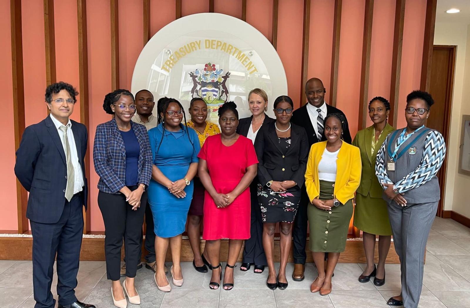 Participants at the debt management workshop held in Antigua and Barbuda