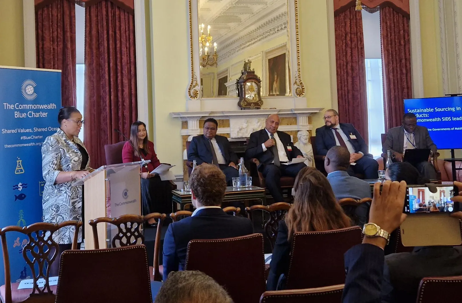 The Commonwealth Secretary-General, the Rt Hon Patricia Scotland, speaking at the high-level breakfast event on the sidelines of the Commonwealth Trade Ministers Meeting