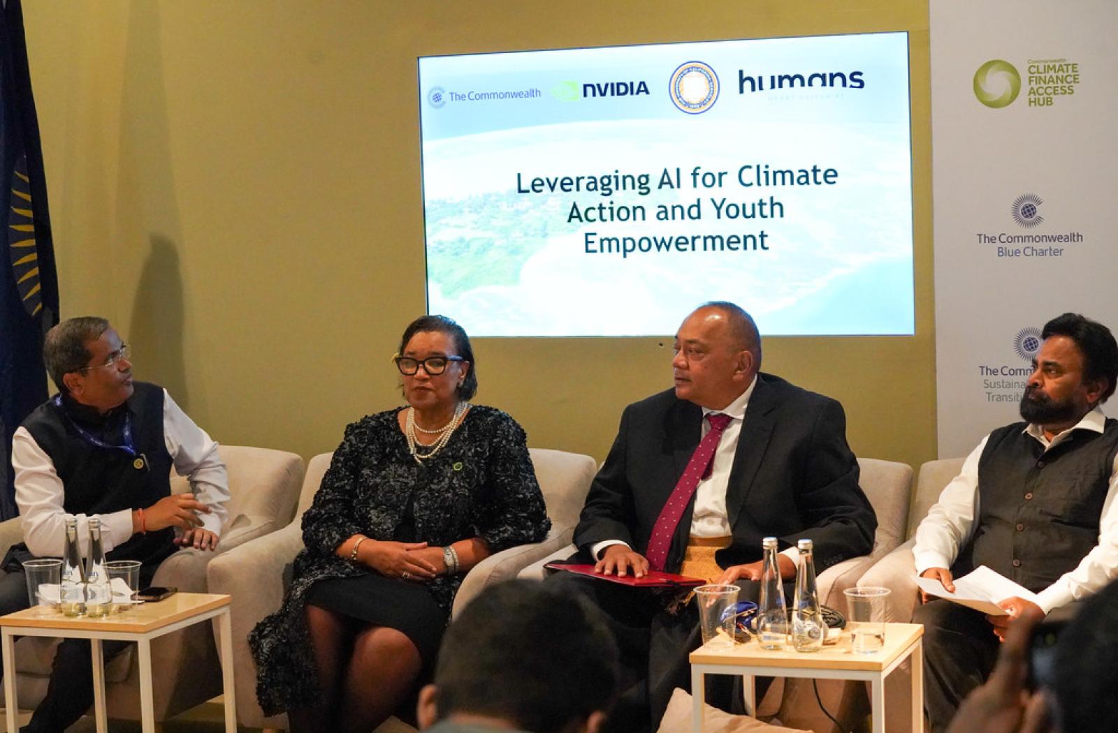 The Panel on the Leveraging AI for Climate Action and Youth Empowerment event