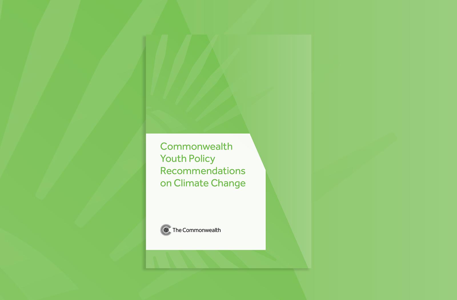 Cover image of Commonwealth Youth Policy Recommendations on Climate Change
