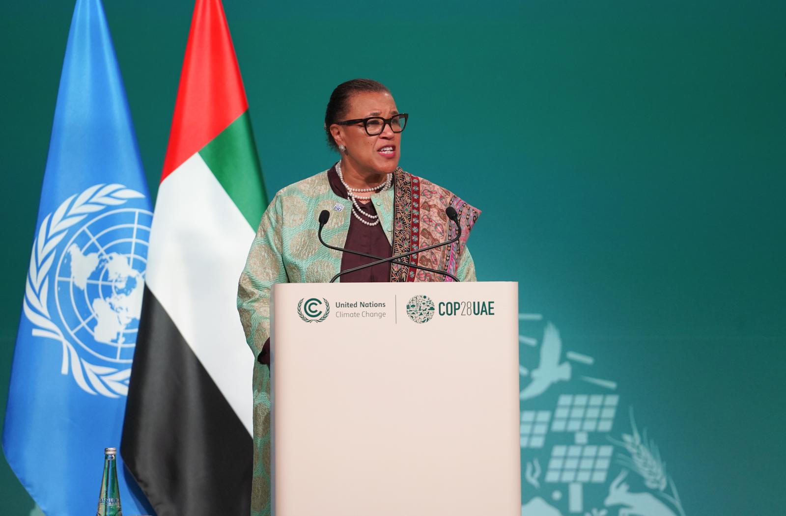 Commonwealth Secretary-General, the Rt Hon Patricia Scotland KC, speaking at the High-Level Segment at COP28