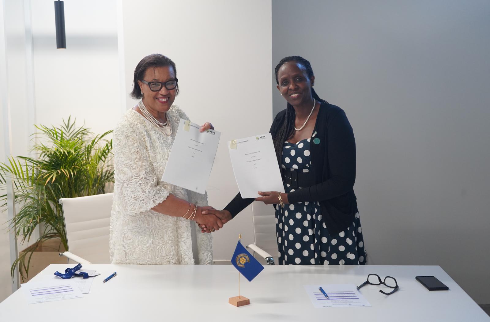 Signing of Commonwealth and AGRA MoU at COP28