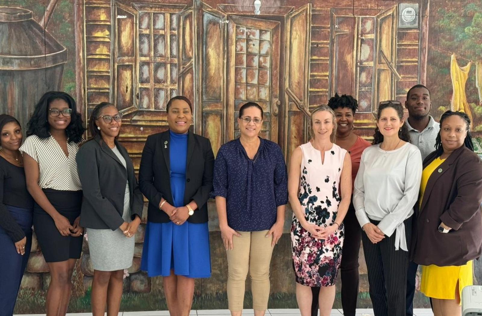 Participants at a workshop on blended microfinancing in Antigua and Barbuda