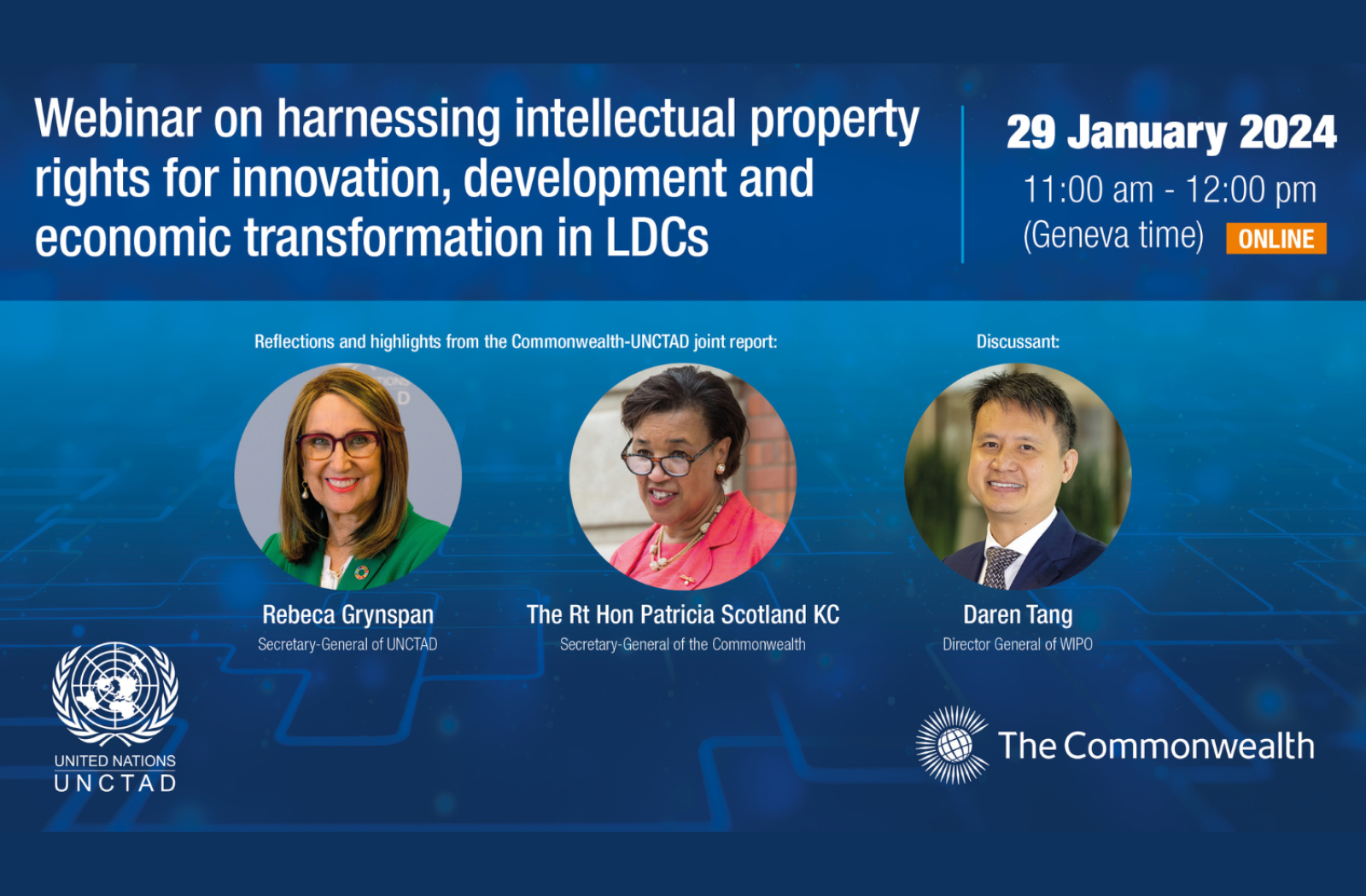 UNCTAD and Commonwealth event flyer