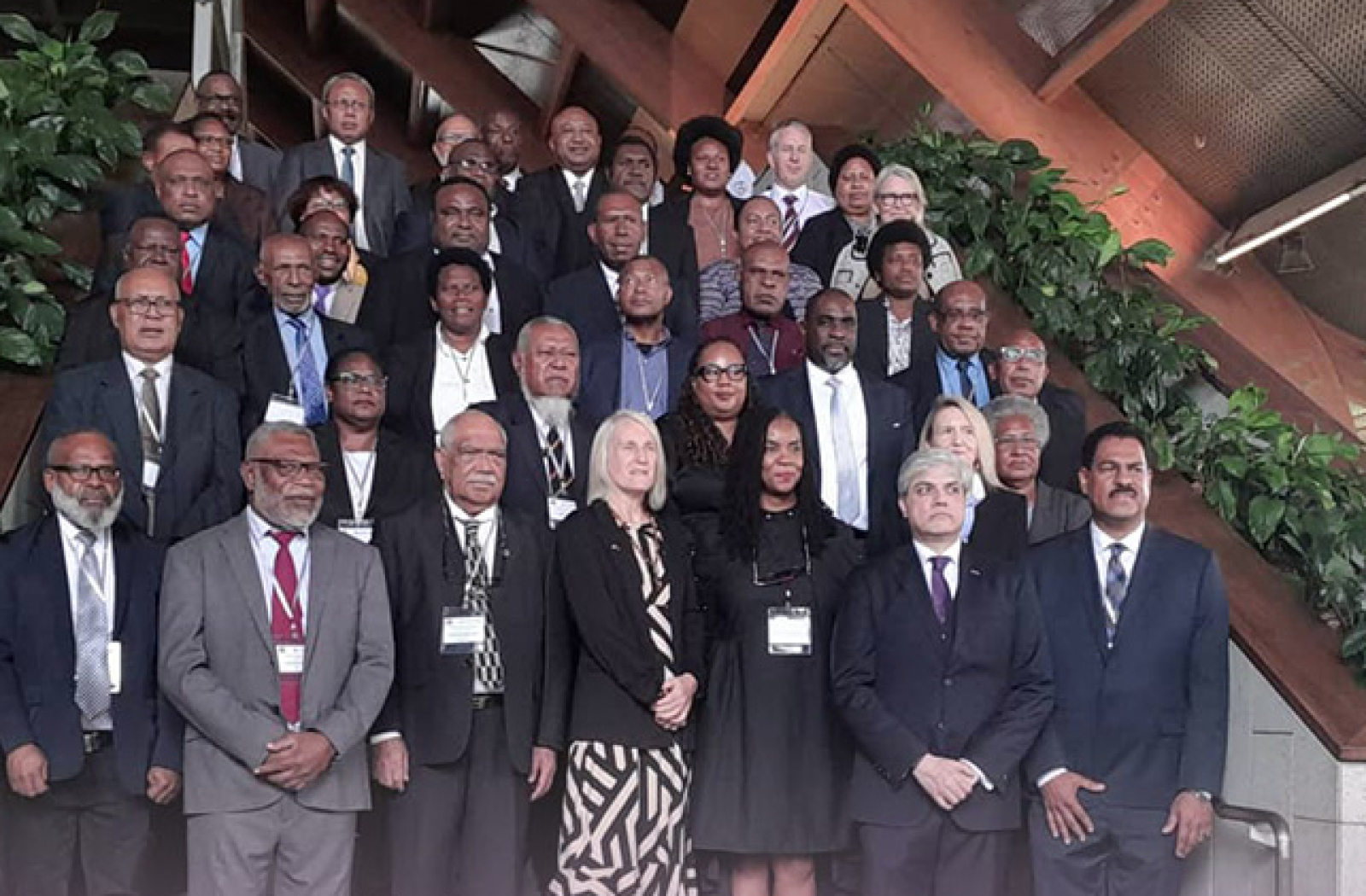 Group photo of participants at Papua New Guinea training on Internet safety