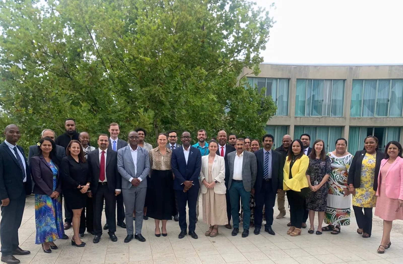 Delegates at the Commonwealth Climate Finance Access Hub Pacific regional meeting