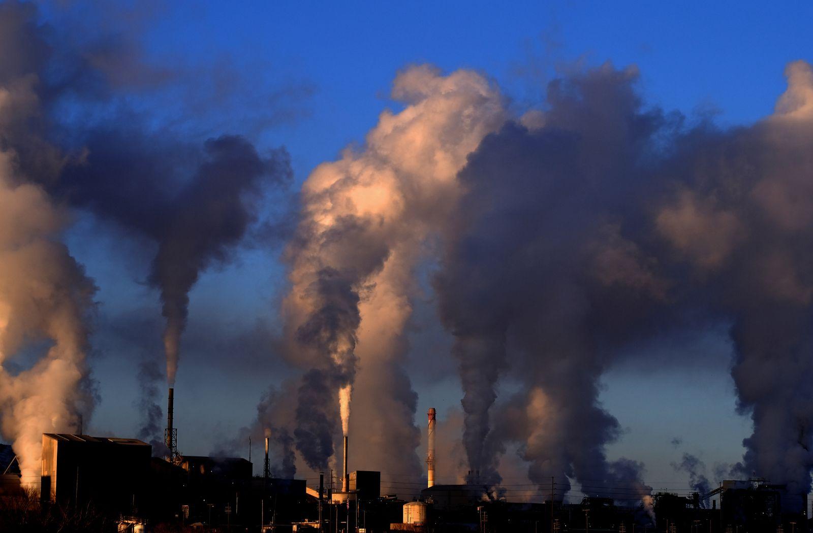 Smoke from industrial plant