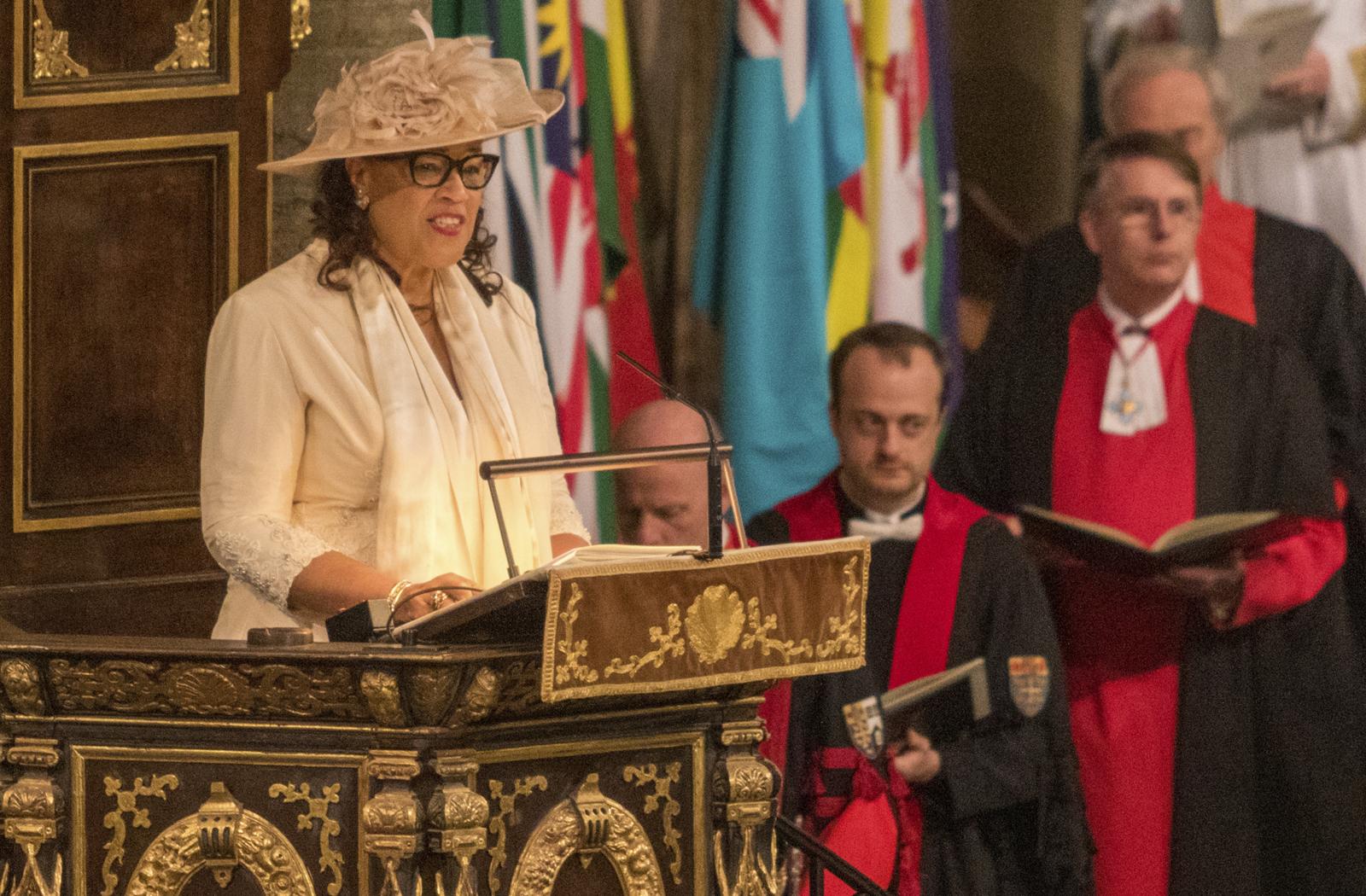 The Rt Hon Patricia Scotland KC, Commonwealth Secretary-General at Westminster Abbey on Commonwealth Day 2023
