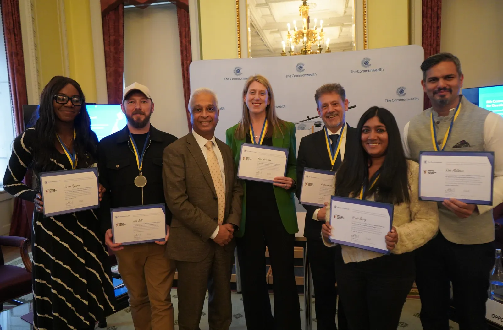 Group photo of speakers at the 8th Commonwealth Debate on Sport and Sustainable Development