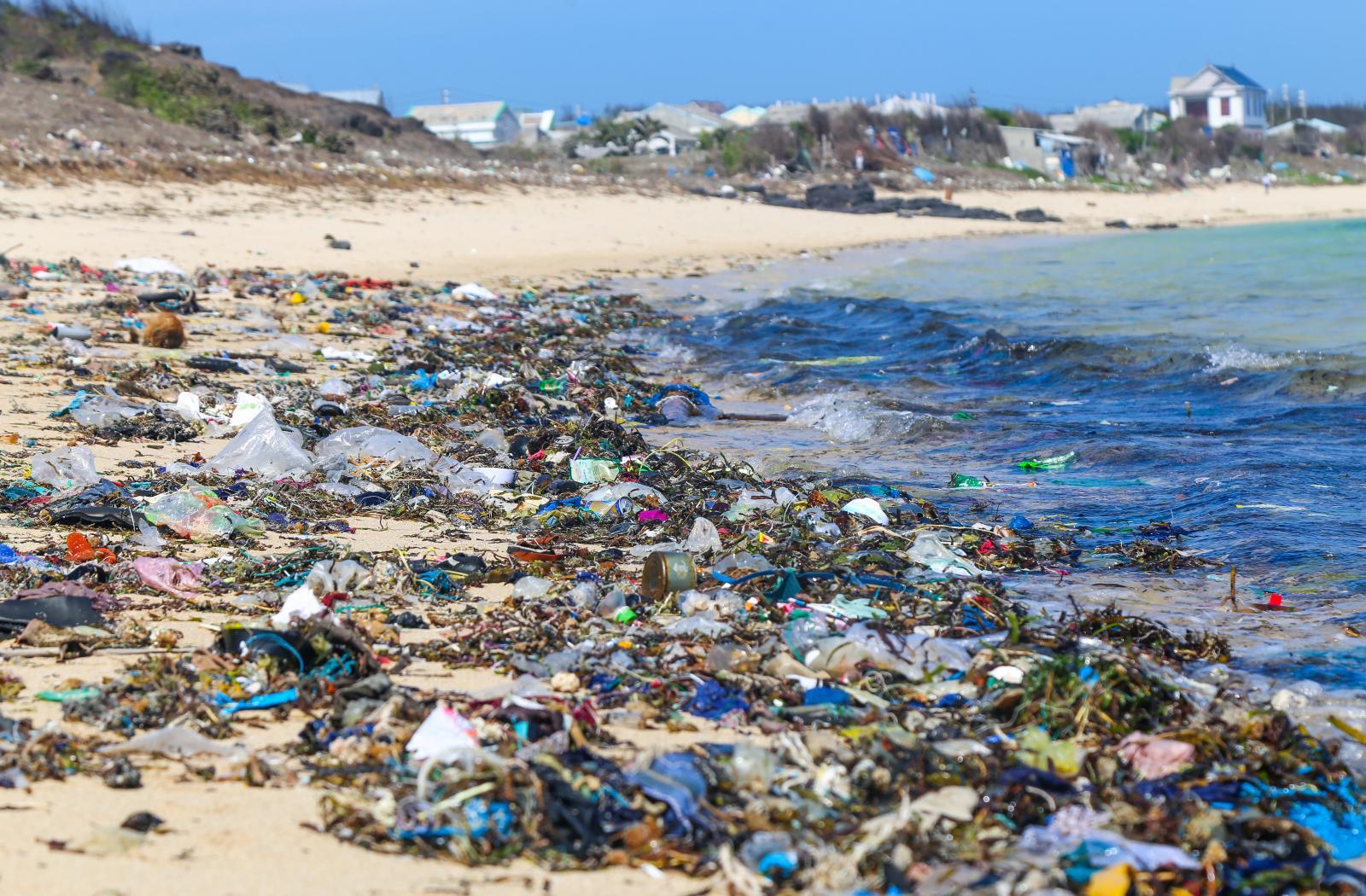 plastic-clean-up-on-a-beach