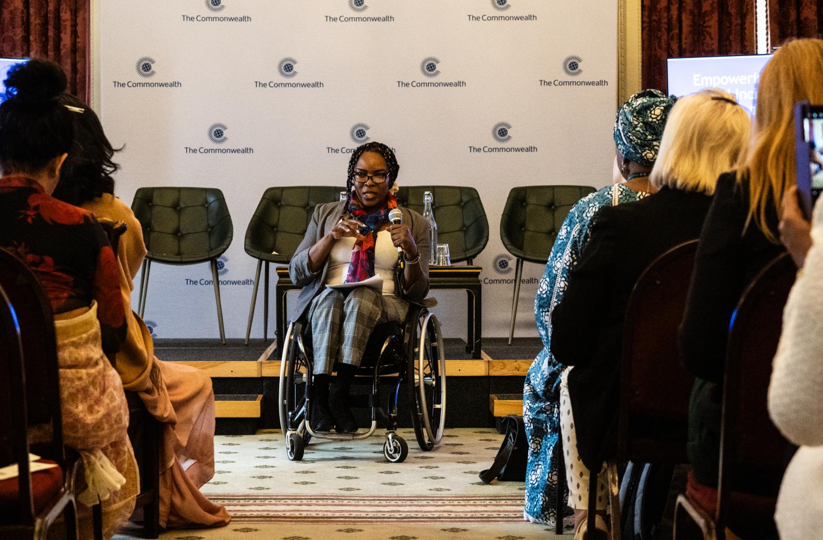 “Our lives will not change unless we all change,” was the impassioned message of Anne, sitting in a wheelchair, to the attendees