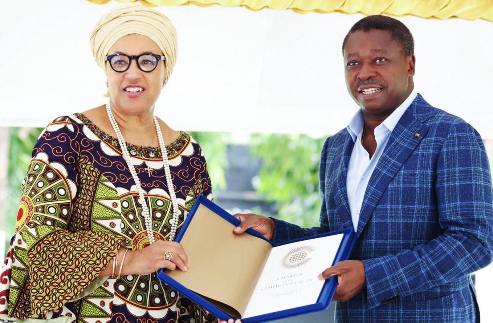 The-Commonwealth-Secriat-with-President Faure Gnassingbé