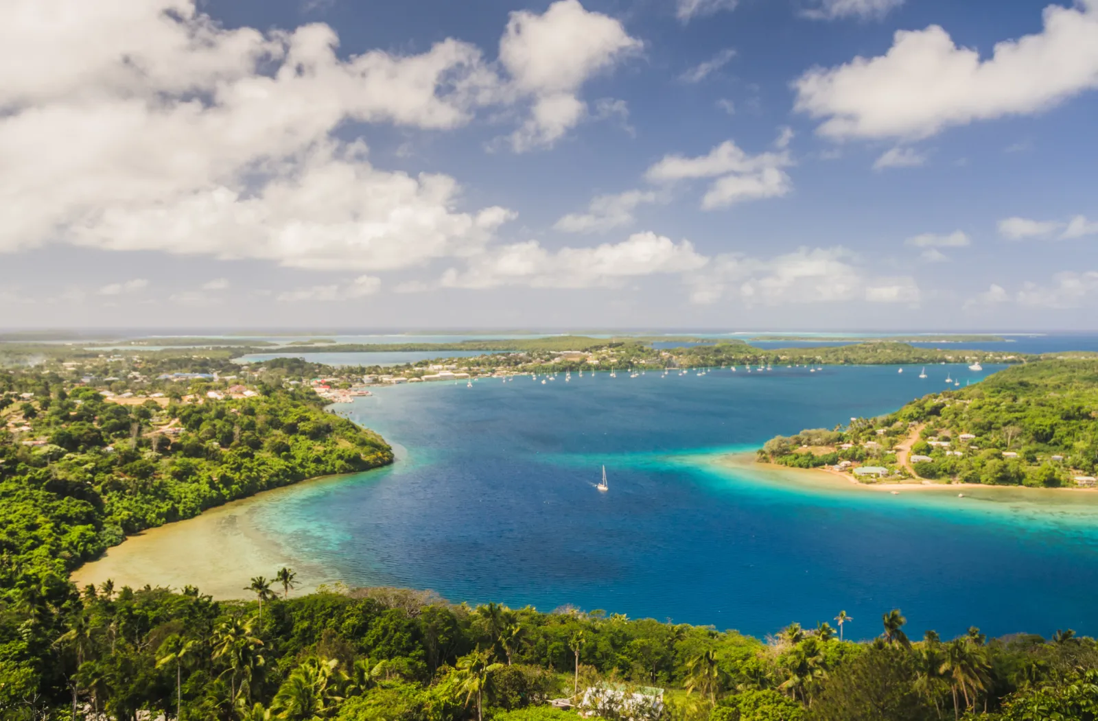 Bird's eye view of Tonga
