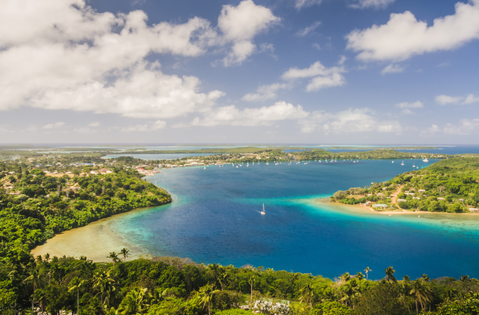 Bird's eye view of Tonga