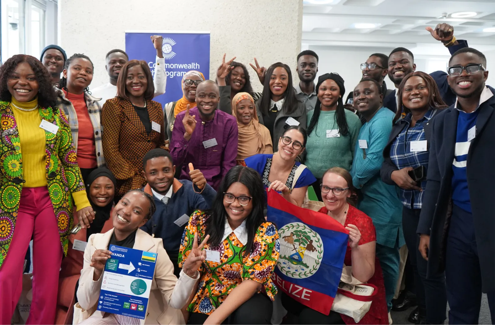 A group photo of young leaders