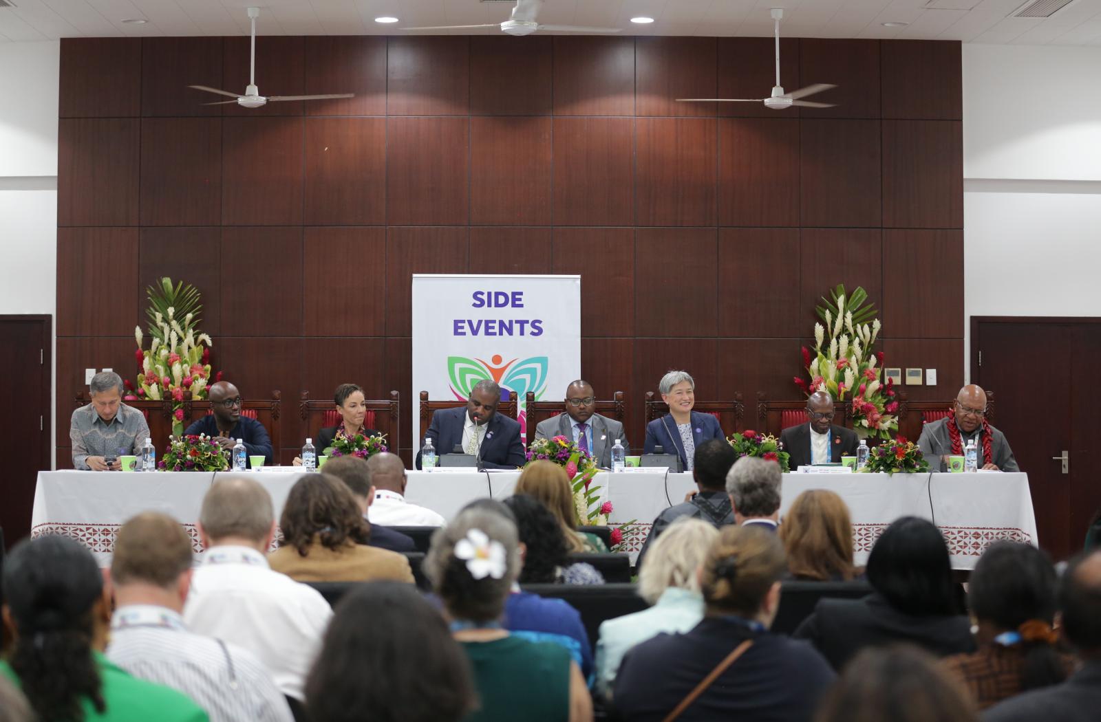 Panel at the trade and finance side event