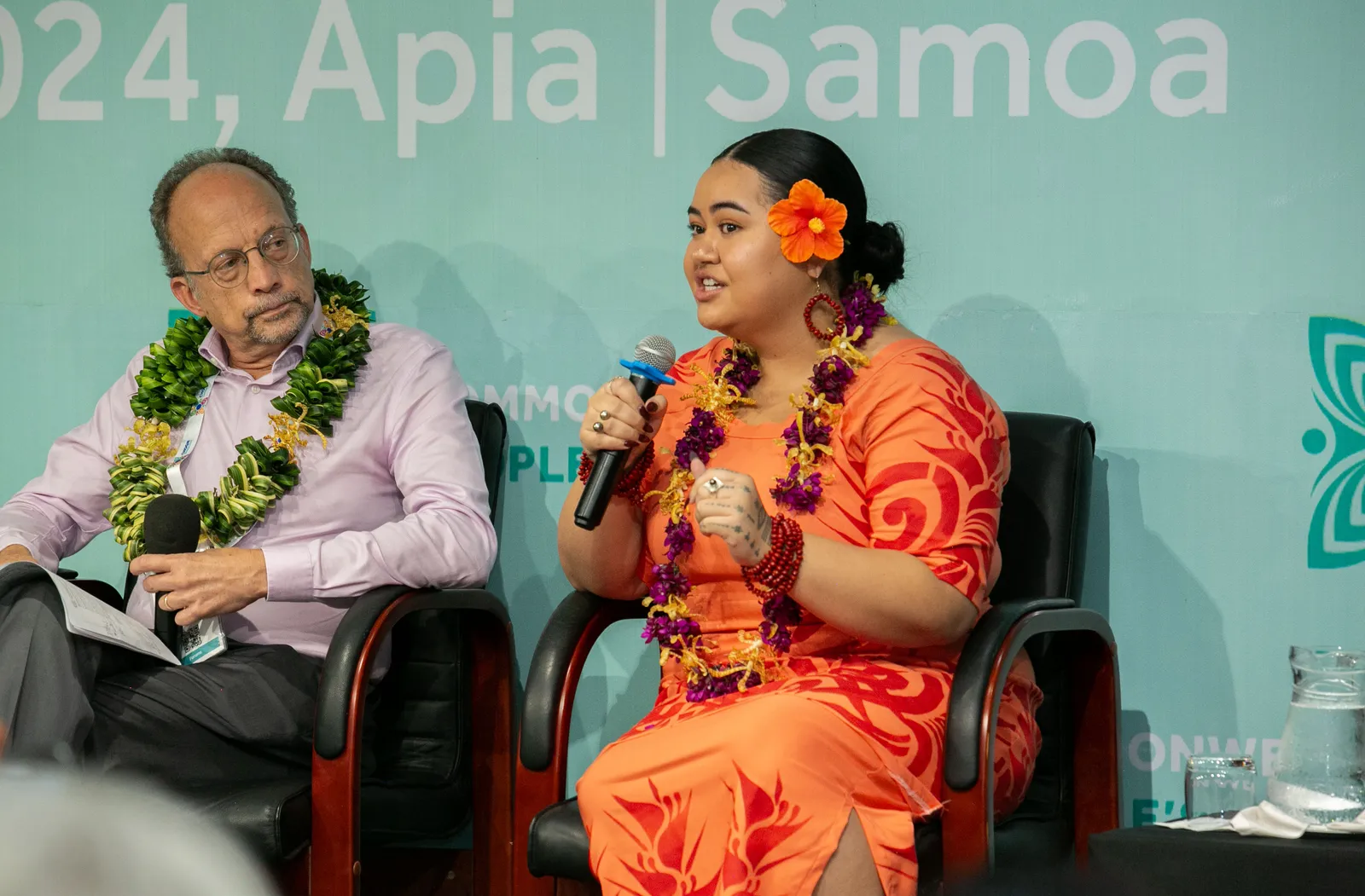 Panel addressing Peoples Forum in Samoa.