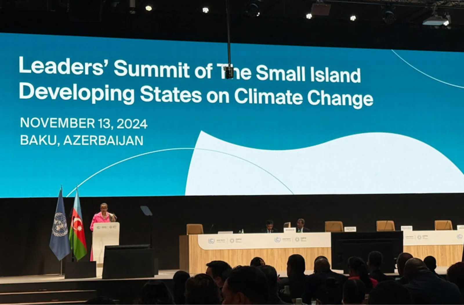 Commonwealth Secretary-General speaking at the Leaders' Summit of the Small Island Developing States [SIDS] on Climate Change