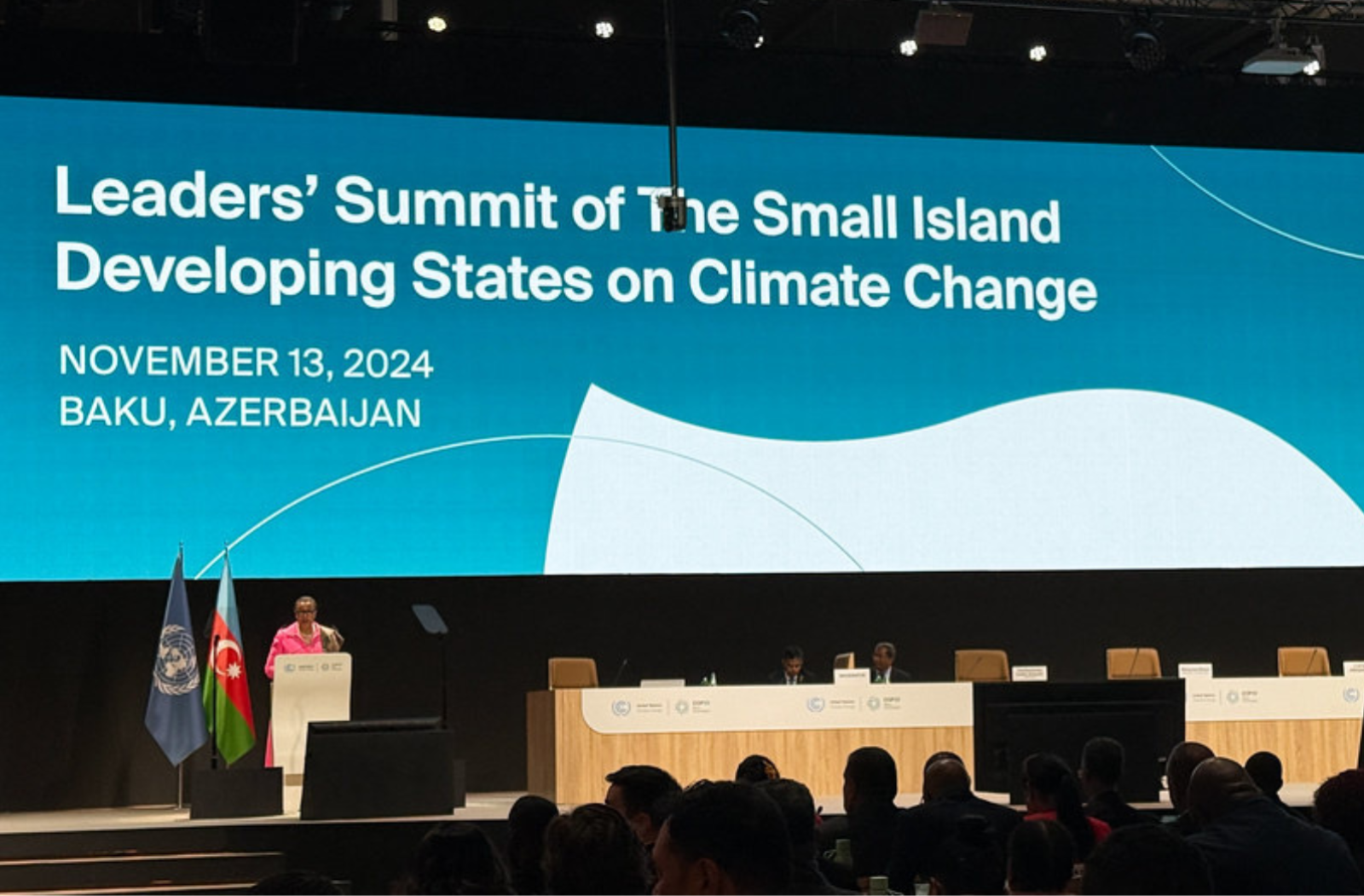 Commonwealth Secretary-General speaking at the Leaders' Summit of the Small Island Developing States [SIDS] on Climate Change